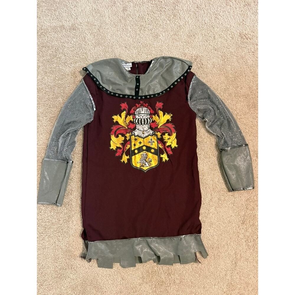 Maroon Medieval Knight Tunic Costume – Size M – Halloween / Renaissance Fair